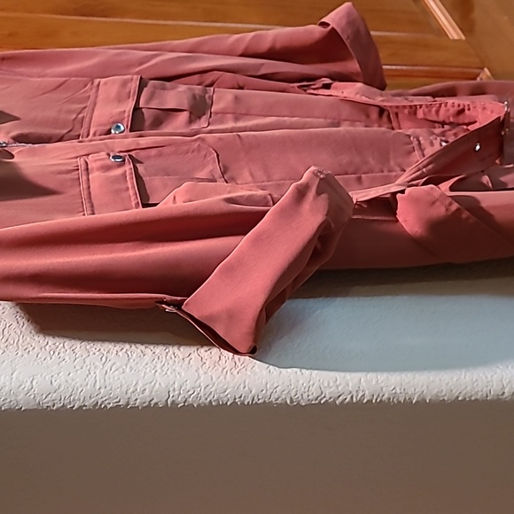 WOMANS MG COLLECTION NEW YORK PARIS DRESS CINNAMON COLOR  SIZE 10 - Picture 8 of 9